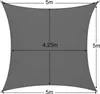 BURI Sonnensegel 3,6x3,6 beige oder grau quadratisch - Produktbild-Vorschau 8