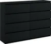 Kommode mit 8 Schubladen breite 140cm Sideboard moderne Produktbild-Vorschau 1