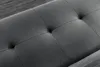 Design Sitzbank BOUTIQUE 100cm dunkelgrau Samt schwarze Produktbild-Vorschau 10