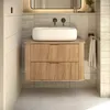 RODAN | Kupelnova Skrinka - 80 CM - Hnedý Mat - MDF - 2 Náhľad obrázku produktu 4