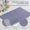 JEMIDI 6er Set Tischset gerippt Rautenmuster - 6 Tischsets Produktbild-Vorschau 3