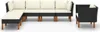 vidaXL 7-tlg. Garten-Lounge-Set Poly Rattan Eukalyptusholz Produktbild-Vorschau 1