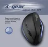 A marketing image of a black gaming mouse with blue LED accents, set against a light gray background with abstract light streaks. Produktbild-Vorschau