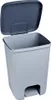 A light gray pedal trash can with its lid open, shown against a white background. Náhled obrázku produktu