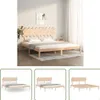 The Living Store Massivholzbett 180x200 cm Produktbild-Vorschau 1