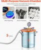11,36L Vakuumkammer 3,5CFM Vakummpumpe einstufig Vacuum Produktbild-Vorschau 5
