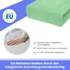 Frottee Spannbettlaken Erbsengrün 80x180 cm mit Gummizug – Produktbild-Vorschau 5
