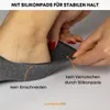 Füßlinge kurze Socken Herren Damen Baumwolle - 70103T Grau Produktbild-Vorschau 3