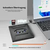 Externes CD/DVD-Laufwerk USB,Tragbarer DVD-RW-Rekorder für Produktbild-Vorschau 3