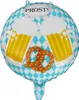 Oblique Unique Folien Ballon mit Bierkrügen Brezeln Produktbild-Vorschau 1