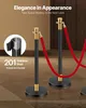 Two stanchions with red ropes are shown in a room with a brown wall and a patterned floor. Produktbild-Vorschau