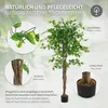 ML-Design Kunstpflanze Ficus 150cm Künstliche Pflanzen groß Produktbild-Vorschau 3
