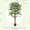 COSTWAY 160cm Künstlicher Ficus-Baum, Kunstbaum mit 1008 Produktbild-Vorschau 3
