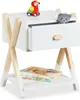 Relaxdays Nachttisch Kinder, Schublade, HBT 42x34x32 cm, Produktbild-Vorschau 1