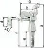 Alberts Torfeststeller | zum Einbetonieren | Höhe 168 mm | Produktbild-Vorschau 2