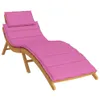 vidaXL Coussin pour chaise longue Rose Tissu Oxford Voir les images du produit 3