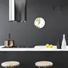 Glasuhr Wanduhr Küchenuhr Echt-Glas 30fi cm Limette grün Produktbild-Vorschau 3