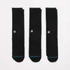 Stance Icon 3 Pack Crew Socken Schwarz Produktbild-Vorschau 2