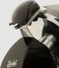 A close-up detail of a black Berkel slicer. Produktbild-Vorschau