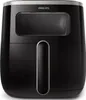 A black Philips air fryer is shown against a white background. Náhled obrázku produktu
