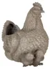 Clayre & Eef Blumentopf Huhn 46x30x38 cm Grau Kunststoff Produktbild-Vorschau 2