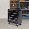 HOMCOM Prázdný dílenský vozík, uzamykatelný vozík na nářadí Náhled obrázku produktu 2