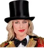 Cappello a cilindro in raso per costumi teatrali nero Anteprima dell’immagine prodotto 6
