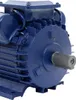 A close-up, studio shot of a blue electric motor. Produktbild-Vorschau