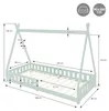 ML-Design Kinderbett Tipi 90x200 cm mit Rausfallschutz und Produktbild-Vorschau 7