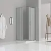 i-flair Schiebetür Duschkabine 90x90x180 cm aus satiniertem Produktbild-Vorschau 2