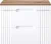 80cm Waschtischunterschrank FAIRFIELD-56 in weiß mit Eiche Produktbild-Vorschau 1