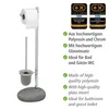 WENKO Stand WC Garnitur Toiletten Papier Bürsten Halter Klo Produktbild-Vorschau 3