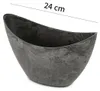 Hohe Pflanzschalen oval 2er Set 20, 24 cm für draussen Produktbild-Vorschau 2