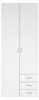 10628 Armoire SPACE Armoire à portes blanc brillant Voir les images du produit 2