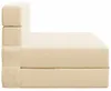 vidaXL Klappsofa Bett Creme 100 x 80 x 60 cm Stoff Produktbild-Vorschau 3
