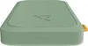 A green power bank is shown from a slightly elevated angle on a white background. Produktbild-Vorschau