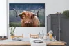 MuchoWow® Poster Schottisches Hochlandrind - Hörner - Berg Produktbild-Vorschau 3