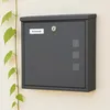 Relaxdays Briefkasten mit Sichtfenstern, HxBxT: 33 x 35 x Produktbild-Vorschau 3