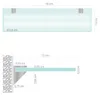 Glasregal Bad 50x13 cm ESG Sicherheitsglas 6 mm matt Produktbild-Vorschau 4