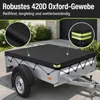 Anhängerplane (214×122×13 cm) aus 420D Oxford PVC – Produktbild-Vorschau 2
