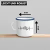 Trendation - Herzschlag Wohnwagen Wohnmobil Emaille Tasse Produktbild-Vorschau 3