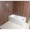 Aqualine VILMA badwandafscheiding, 600 mm, chroom, helder Productafbeelding-voorbeeld 3