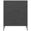 vidaXL Komoda z szufladami antracytowa 80x35x101,5 cm Podgląd zdjęcia produktu 3