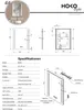 HOKO specchio da bagno LED antiappannamento da parete Anteprima dell’immagine prodotto 12