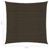 vidaXL Voile d'ombrage 160 g/m² Marron 6x6 m HDPE Voir les images du produit 13