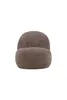 A single, brown accent chair is shown against a white background. Podgląd zdjęcia produktu