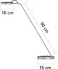 Unilux LED Schreibtischlampe Eyelight, silbergrau [] Produktbild-Vorschau 2