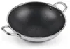 Wok en acier inoxydable Ø36cm induction anti-adhérent Voir les images du produit 3