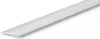 A close-up, studio shot of a silver transition profile strip against a white background. Produktbild-Vorschau