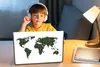 MuchoWow® Laptop Aufkleber Sticker Cover Weltkarte - Produktbild-Vorschau 3